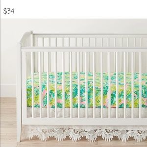 PBK / Lilly like new lha by girl crib sheets
